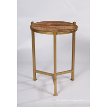 Copper Finish Side Table